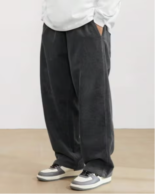 Men Flat-Front Relaxed Fit Pants